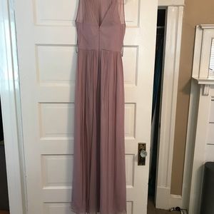 J Crew Megan Long Silk Chiffon, Dusty Thistle